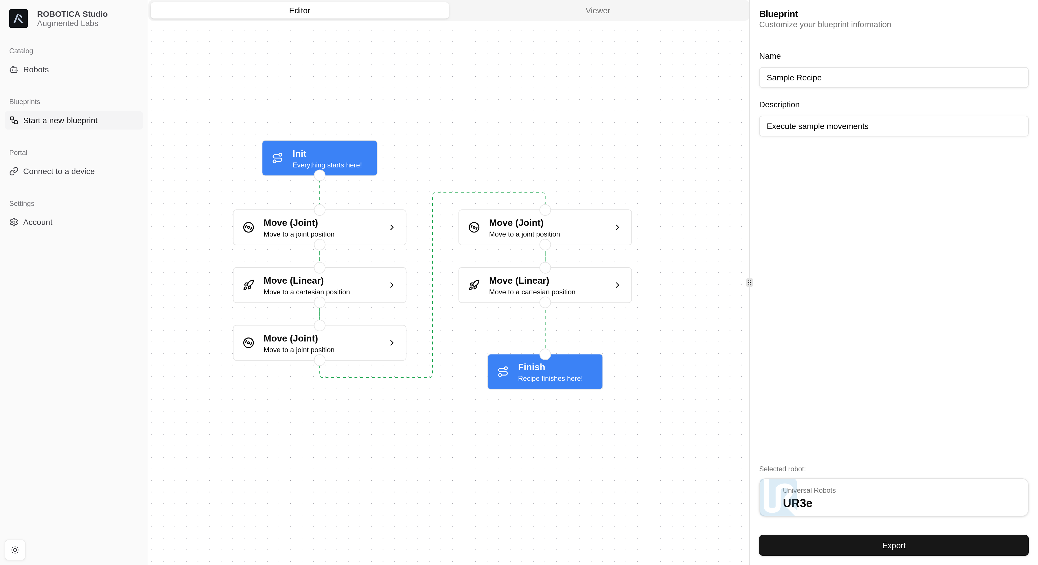 STUDIO catalog of robots