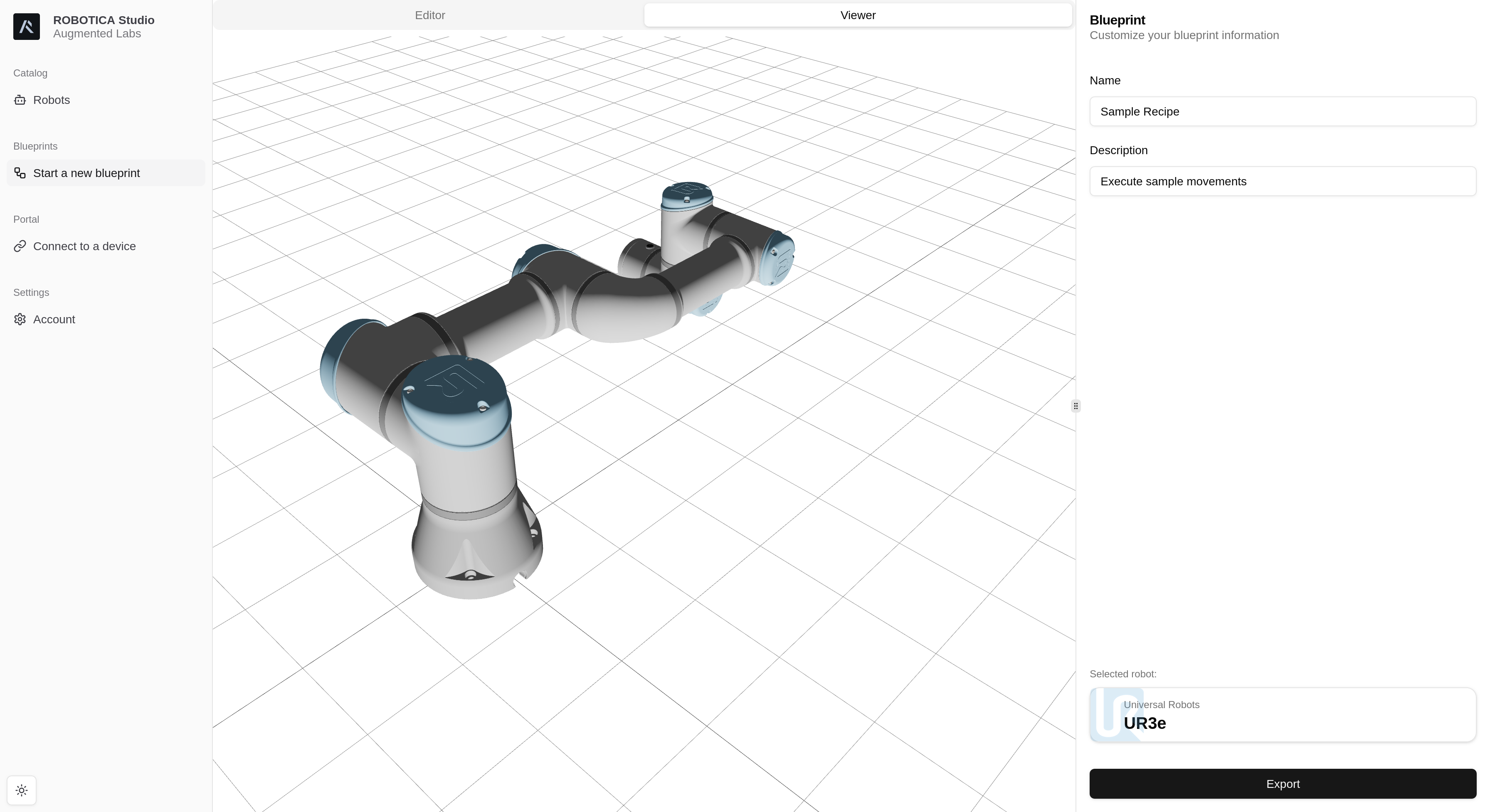 STUDIO catalog of robots